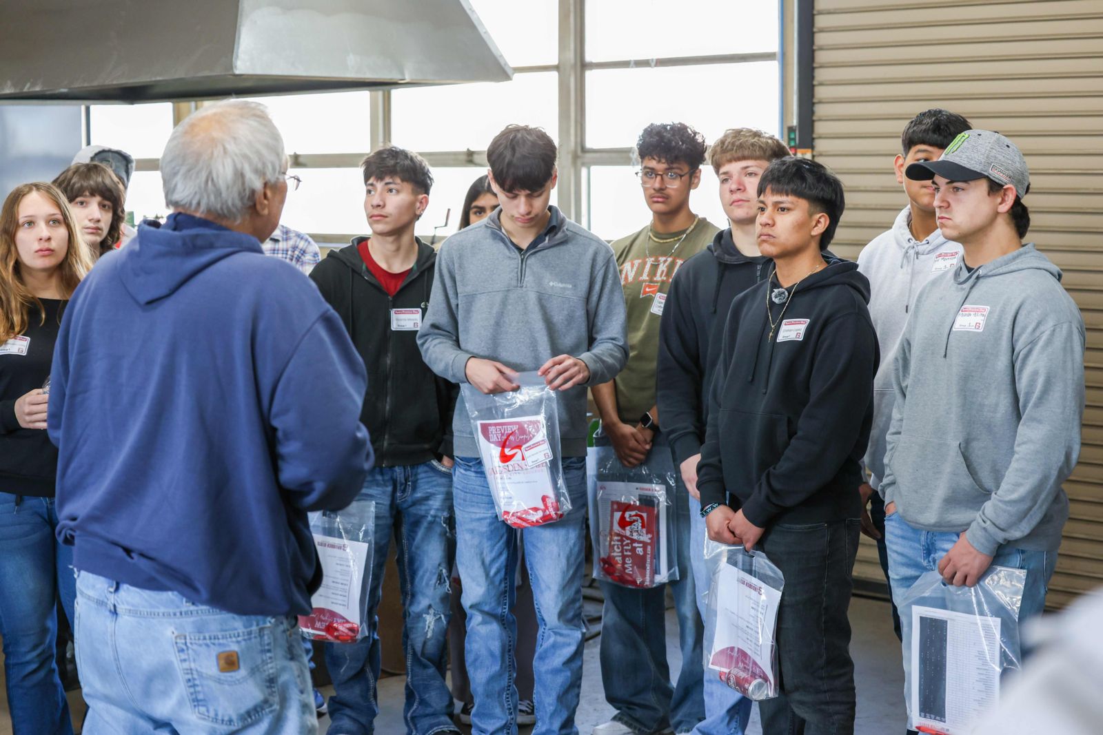Students at Ayers Campus Preview Day