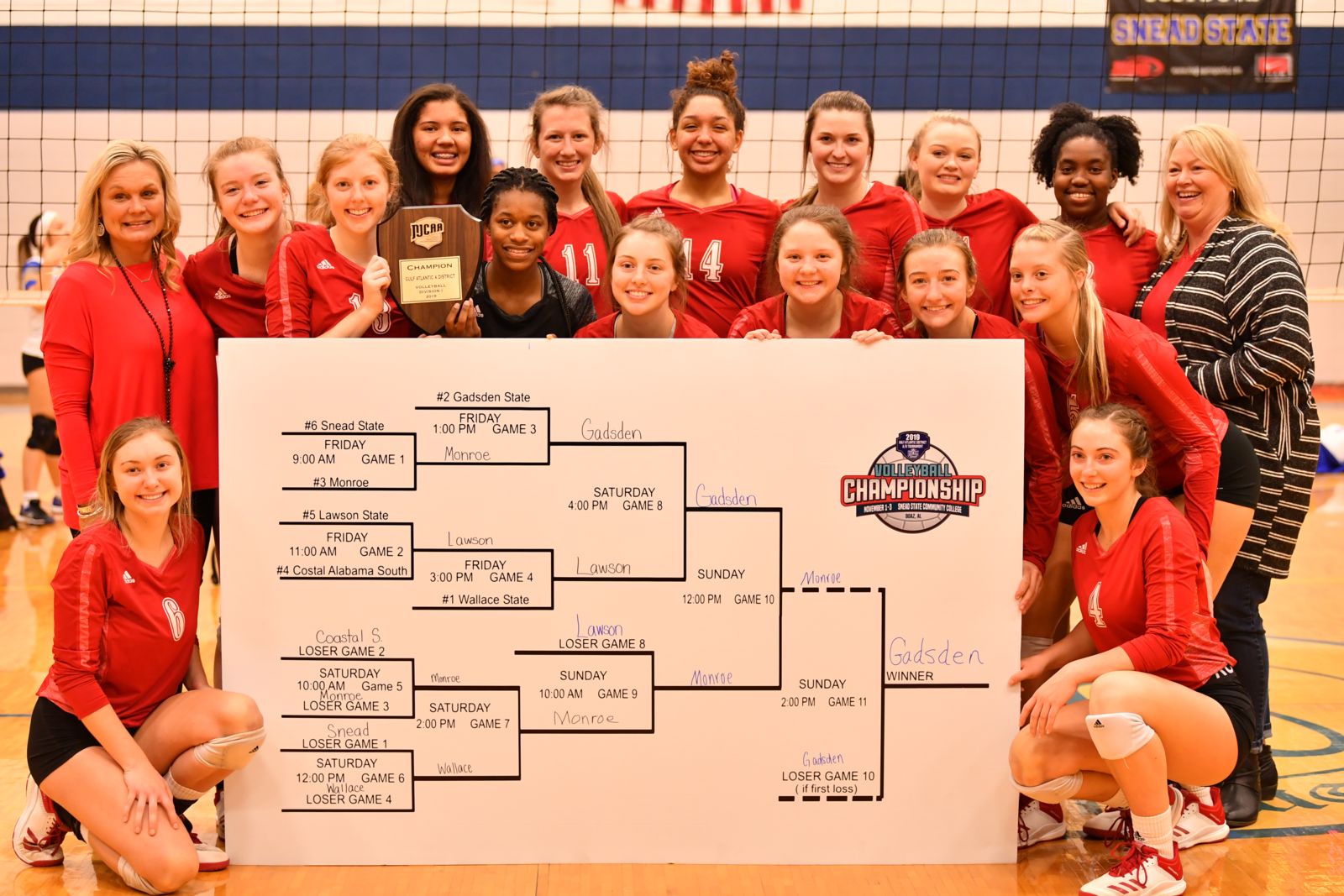 Gadsden State volleyball champions