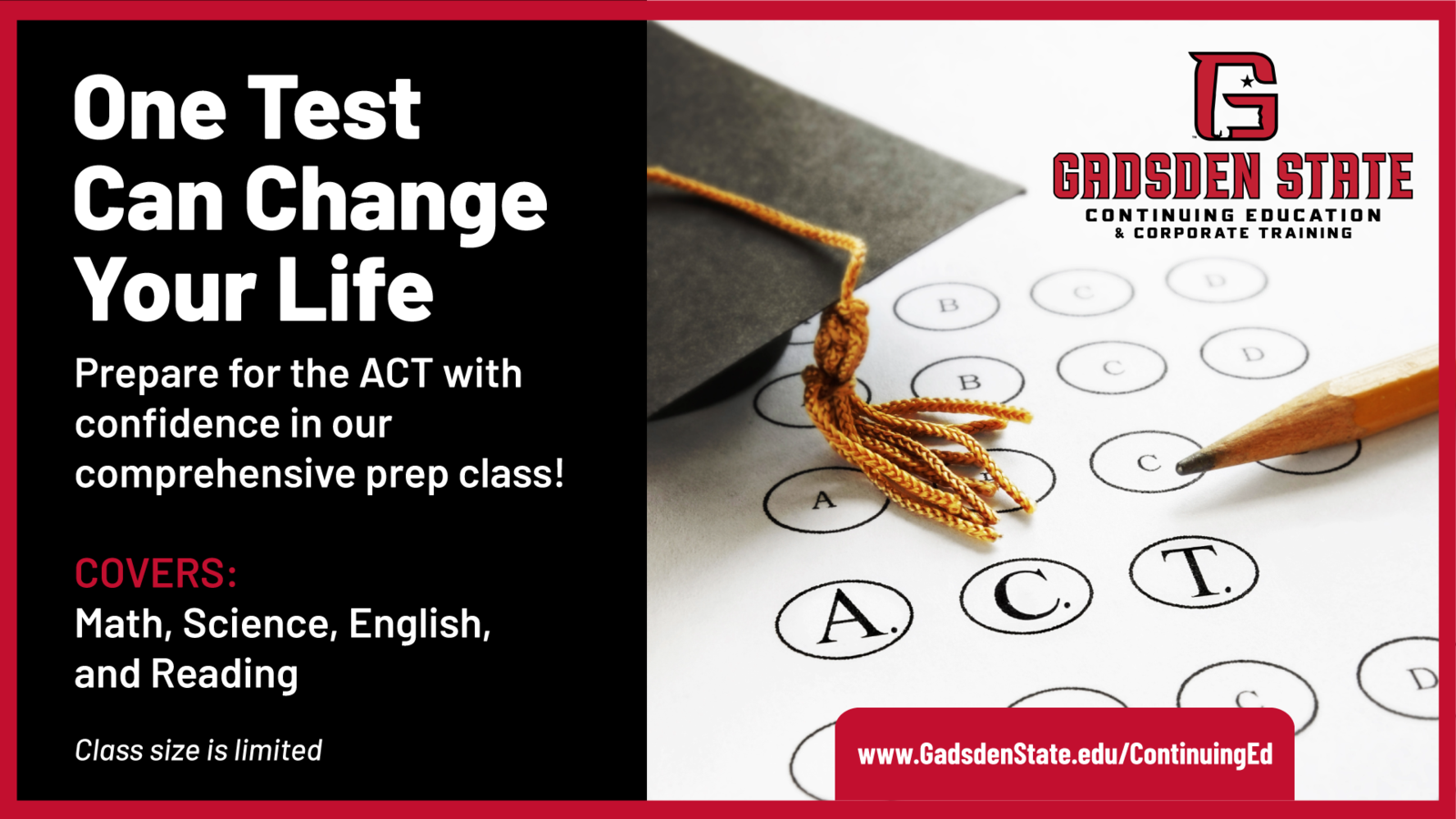 One Test Can Change Your Life Poster