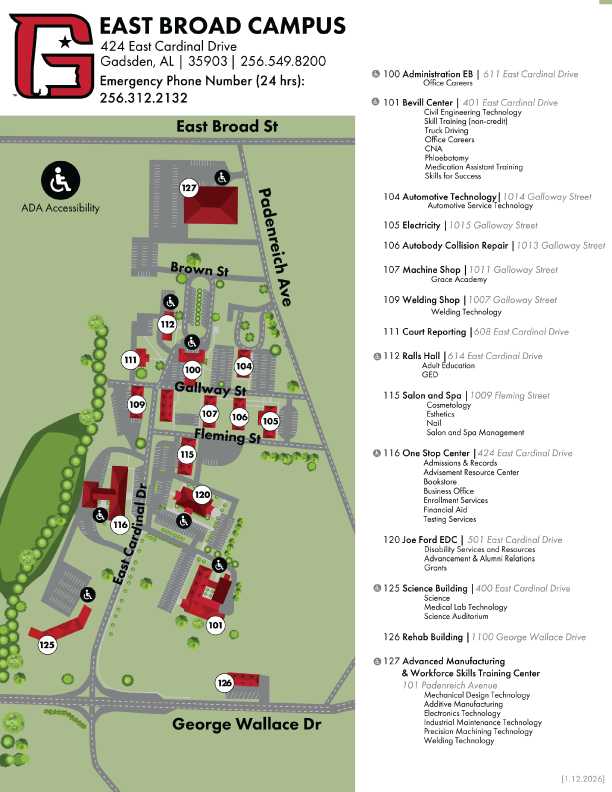 Website - Campuses - Gadsden State Community College