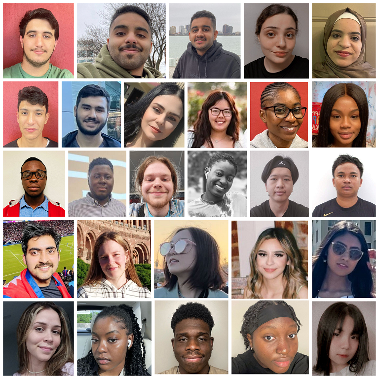 A collage of GSCC international students that will be at the Open Houses Nov. 15-16