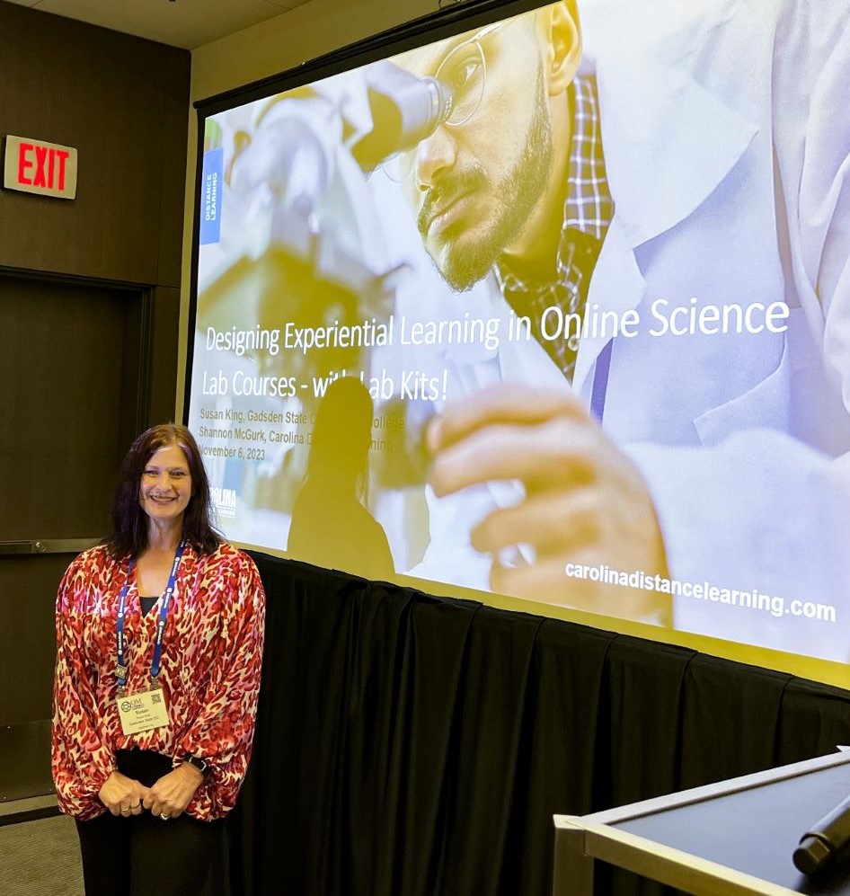 Susan King, a microbiology instructor at Gadsden State Cherokee, recently presented at the Quality Matters Connect Conference in Bloomington, Minn.