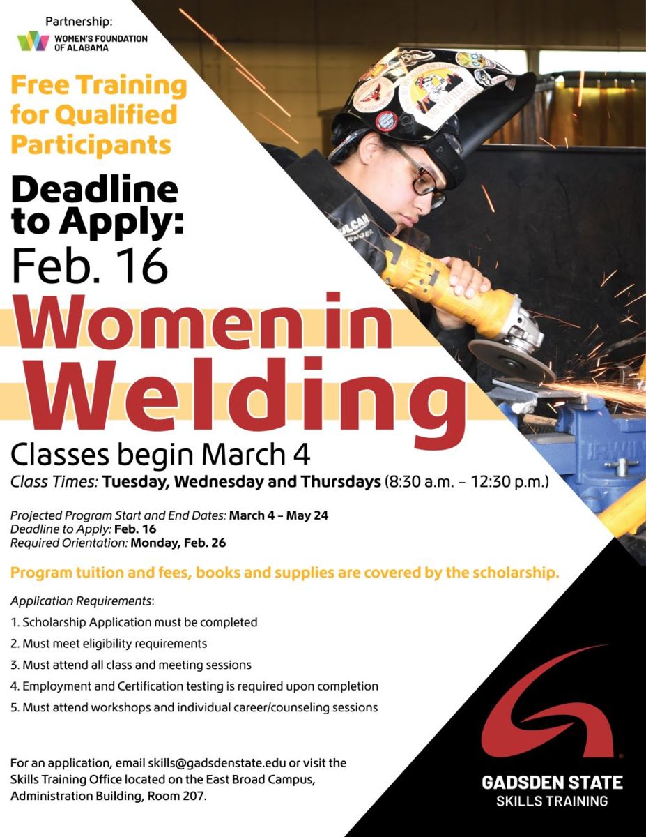 Flyer for Women In Welding program