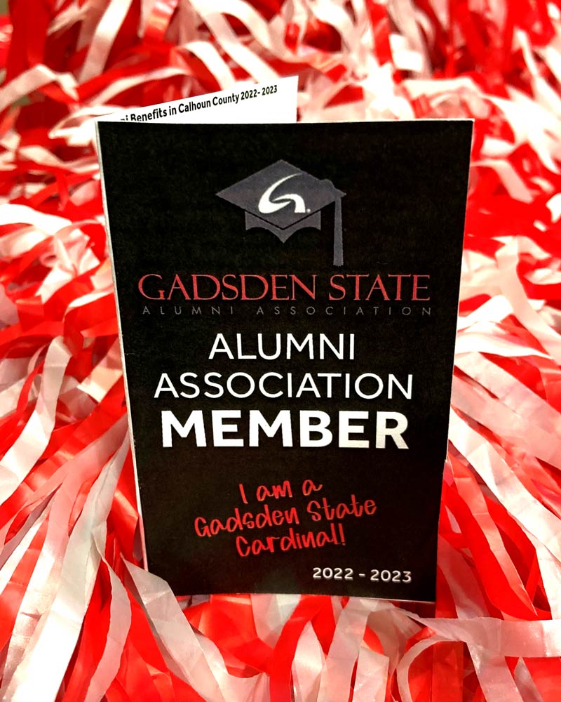 2022-2023 Gadsden State Alumni Member Benefits card